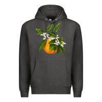 Charcoal Heather Tangerine Premium Hoodie - LillyAllenDesigns