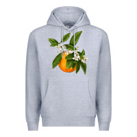 Heather Grey Tangerine Premium Hoodie - LillyAllenDesigns
