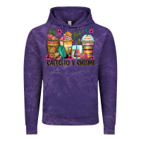 Cloud Purple cafecito y chisme coffee cups Vintage Hoodie - Zillion Design Studio