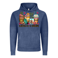 Vintage Denim cafecito y chisme coffee cups Vintage Hoodie - Zillion Design Studio