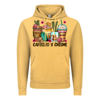 Vintage Mustard cafecito y chisme coffee cups Vintage Hoodie - Zillion Design Studio