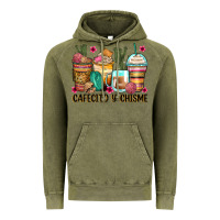 Vintage Olive cafecito y chisme coffee cups Vintage Hoodie - Zillion Design Studio