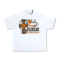 White fall for jesus he never leaves Urban Heavy Tee - CowhideDigitalArt