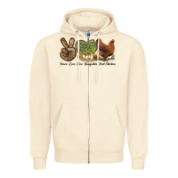 Sandshell Peace Love New Hampshire Red Chicken Zipper Hoodie - LillyAllenDesigns