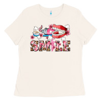 Bone smile with teeth and brush Ladies Tee - AdoDesignShop