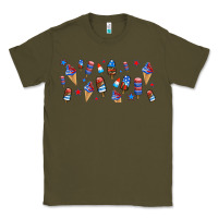Army Green usa ice cream and popsicles Classic Tee - AdoDesignShop