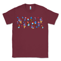 Burgundy usa ice cream and popsicles Classic Tee - AdoDesignShop