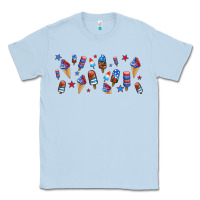 Dusty Blue usa ice cream and popsicles Classic Tee - AdoDesignShop