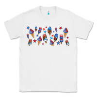 White usa ice cream and popsicles Classic Tee - AdoDesignShop