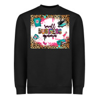 Black small business mama Heavyweight Sweatshirt - Zillion Design Studio