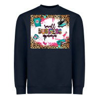 Navy small business mama Heavyweight Sweatshirt - Zillion Design Studio