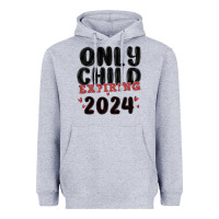 Heather Grey only child expiring 2024 Heavyweight Hoodie - MaliasSmallBusiness