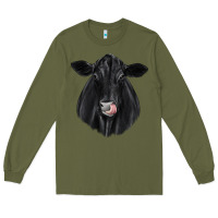 Army Green black angus Long Sleeve Tee - JahusDesignShop