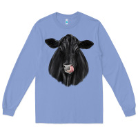 Colony Blue black angus Long Sleeve Tee - JahusDesignShop