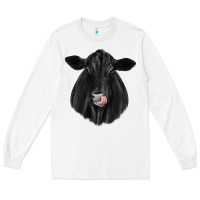 White black angus Long Sleeve Tee - JahusDesignShop
