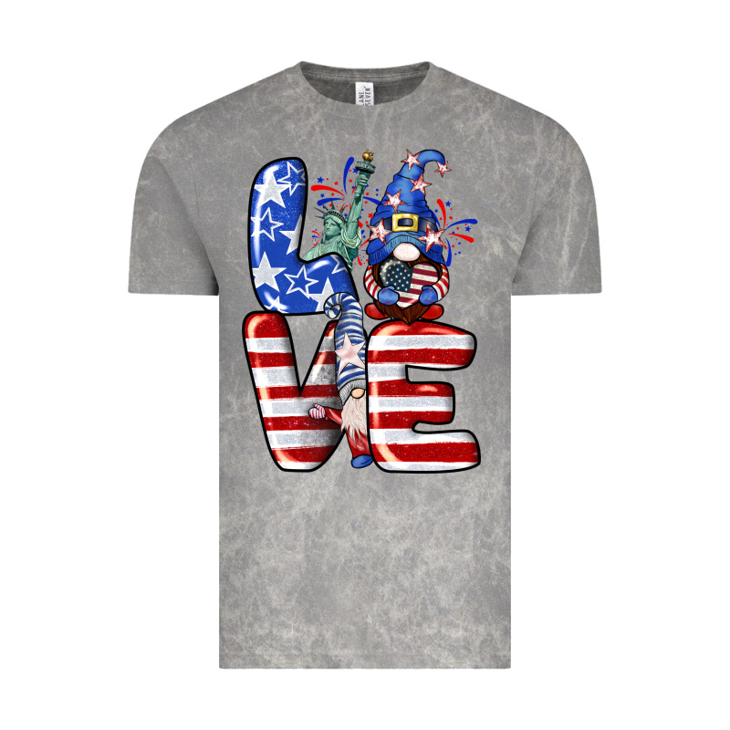 Love 4th Of July With Gnomes 4th Of July Vintage Tee by CowGirlArtShop | Teevron