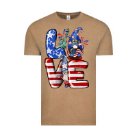 Vintage Coffee Love 4th of July with gnomes 4th of july Vintage Tee - CowGirlArtShop