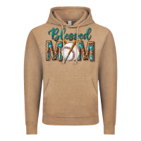 Vintage Coffee western blessed mom with baseball Vintage Hoodie - texasbilliewilder