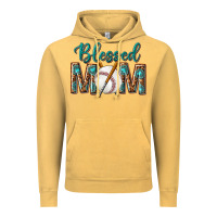 Vintage Mustard western blessed mom with baseball Vintage Hoodie - texasbilliewilder