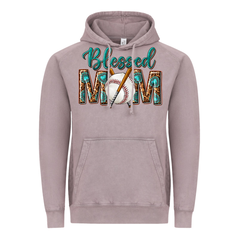 Western Blessed Mom With Baseball Vintage Hoodie by texasbilliewilder | Teevron