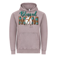 Vintage Zinc western blessed mom with baseball Vintage Hoodie - texasbilliewilder