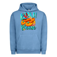 Pigment Pebble Blue Beach please Urban Hoodie - NancyCooperArtShop