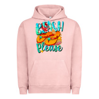 Pigment Salmon Beach please Urban Hoodie - NancyCooperArtShop