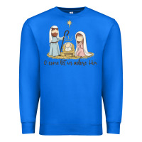 True Royal o come let us adore him Premium Sweatshirt - MaliasSmallBusiness