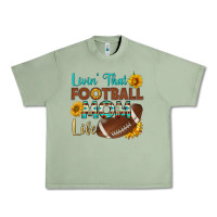 Oil Green livin' that football mom life Urban Heavy Tee - HRA Design Shop