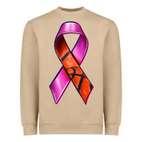 Breast Cancer Ribbon Basketball Heavyweight Sweatshirt | Teevron