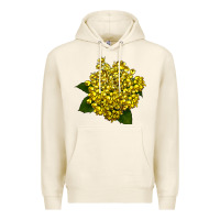 Tofu Oregon Grape Flower Illustrations Premium Hoodie - LillyAllenDesigns