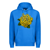True Royal Oregon Grape Flower Illustrations Premium Hoodie - LillyAllenDesigns