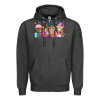 Charcoal Heather hair hustler coffee Zipper Hoodie - Jasminsmagicworld