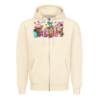 Sandshell hair hustler coffee Zipper Hoodie - Jasminsmagicworld