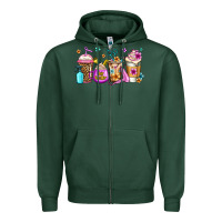 Sports Green hair hustler coffee Zipper Hoodie - Jasminsmagicworld
