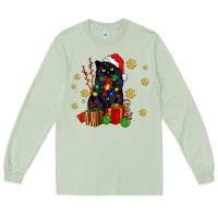 Matcha black cat meowy christmas Long Sleeve Tee - AdoDesignShop