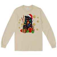 Mushroom black cat meowy christmas Long Sleeve Tee - AdoDesignShop