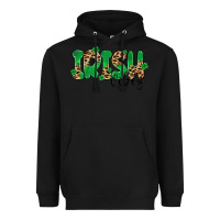 Black ırısh vibes Heavyweight Hoodie - MaliasSmallBusiness