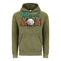 Vintage Olive western blessed mom with hockey Vintage Hoodie - texasbilliewilder