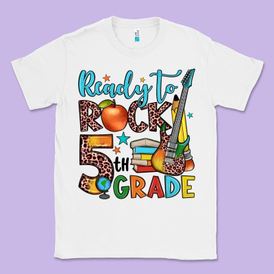 Ready To Rock 5th Grade Classic Tee Designed By Jahusdesignshop