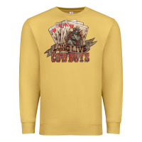 Antique Gold long live cowboys cards Premium Sweatshirt - NancyCooperArtShop