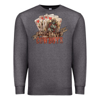 Charcoal Heather long live cowboys cards Premium Sweatshirt - NancyCooperArtShop