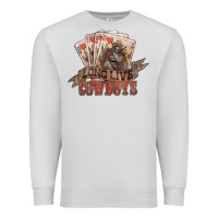 Dove Grey long live cowboys cards Premium Sweatshirt - NancyCooperArtShop