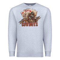 Heather Grey long live cowboys cards Premium Sweatshirt - NancyCooperArtShop