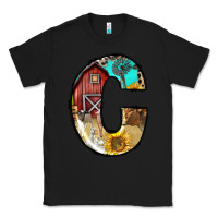 Black farm life alphabet lowercase letters c Classic Tee - BundleAndBundleShop