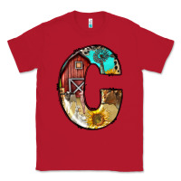 Red farm life alphabet lowercase letters c Classic Tee - BundleAndBundleShop
