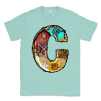 Seafoam farm life alphabet lowercase letters c Classic Tee - BundleAndBundleShop