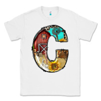 White farm life alphabet lowercase letters c Classic Tee - BundleAndBundleShop