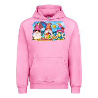 Fuchsia Pink summer gnomes Urban Hoodie - NancyCooperArtShop