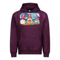 Mauve Wine summer gnomes Urban Hoodie - NancyCooperArtShop